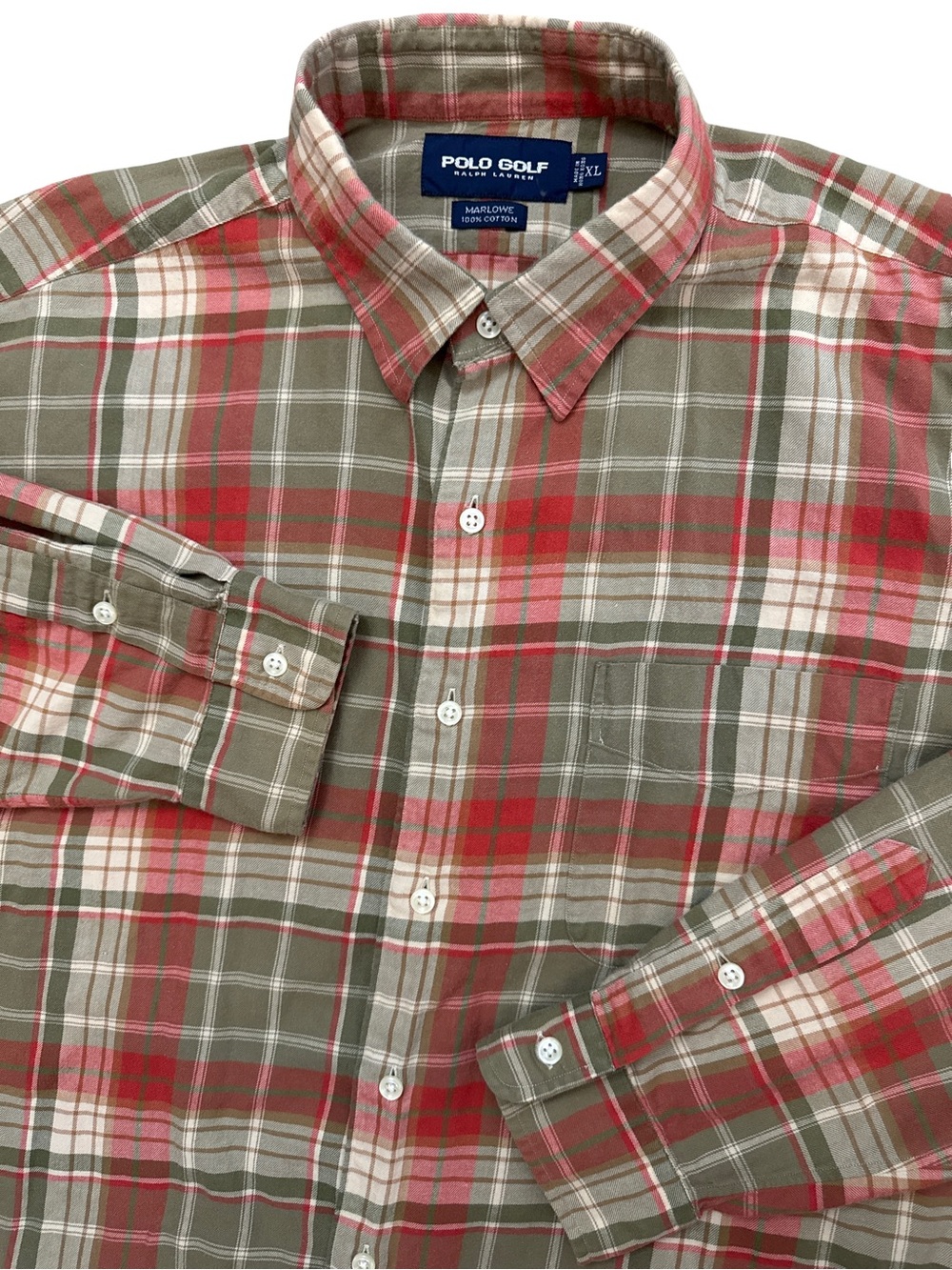 Vintage Polo Golf Men’s Size XL Long Sleeve Button Down Multicolored Golf Wear